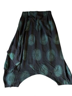 MOYURU Japanese Culottes Dotted Cropped Dropcrotch pants capris Medium